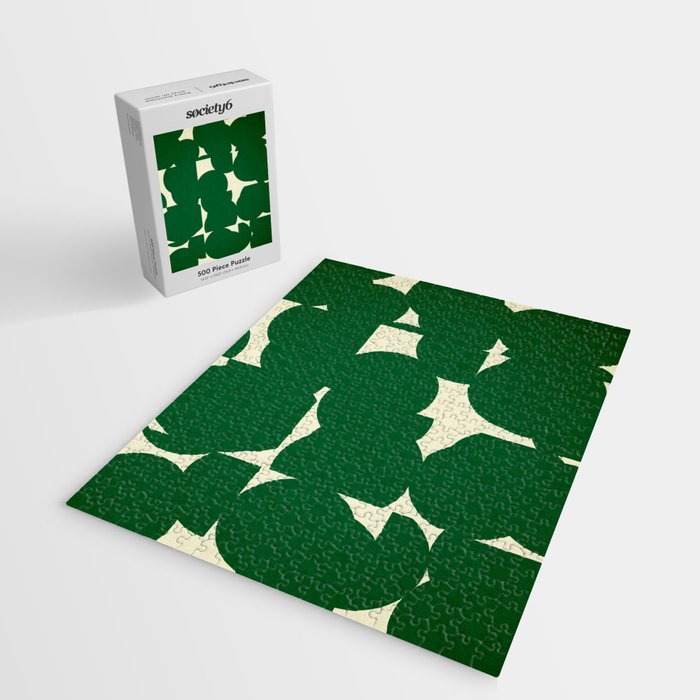 Abstract Green shape Jigsaw Puzzle Gallery Image 2