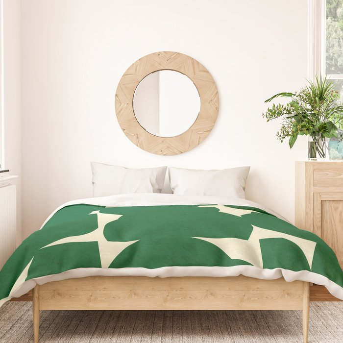 Abstract Green shape Duvet Cover Gallery Image 3
