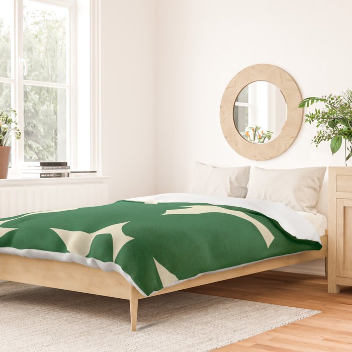Abstract Green shape Duvet Cover Gallery Image 2