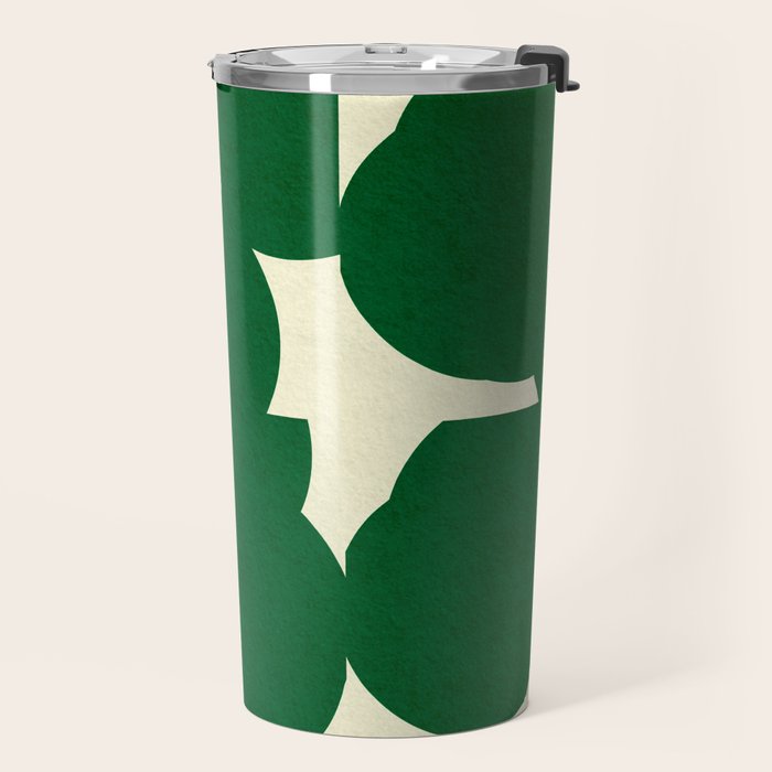Abstract Green shape Travel Mug Gallery Image 2