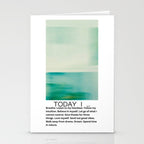 Today I believe in myself - positive affirmation yoga Stationery Card Gallery Image 2