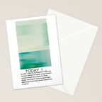 Today I believe in myself - positive affirmation yoga Stationery Card Gallery Image 2