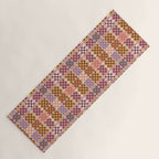 Vibrant Checkered Grid Yoga Mat Gallery Image 1