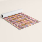 Vibrant Checkered Grid Yoga Mat Gallery Image 2