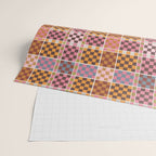 Vibrant Checkered Grid Wrapping Paper Gallery Image 2