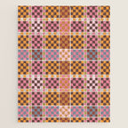 Vibrant Checkered Grid Jigsaw Puzzle Gallery Image 1