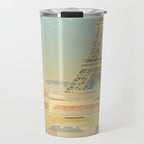 Paris France Eiffel Tower Vintage Travel Poster Commercial Air Travel Travel Mug Gallery Image 1