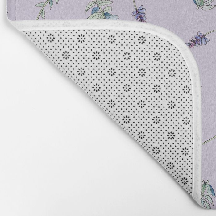 Lavender, Illustration Bath Mat Gallery Image 2