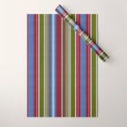 Warm Heritage Stripe Design Wrapping Paper Gallery Image 1