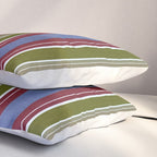 Warm Heritage Stripe Design Pillow Sham Gallery Image 3