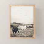 Wild horses on the endless highlands 3 Mini Art Print Gallery Image 1