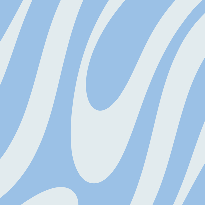Wavy Loops Retro Abstract Pattern in Powder Blue Tones Coffee Mug Gallery Image 2