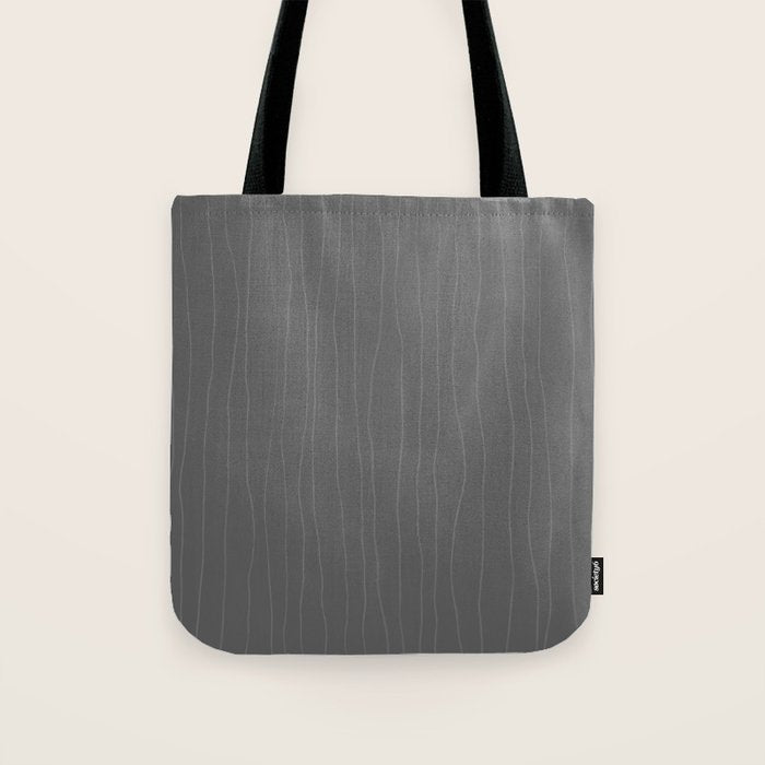 Organic Stripes Minimalist Modern Gray Pattern Tote Bag Gallery Image 1