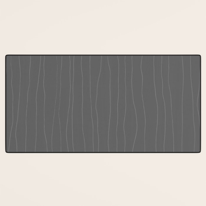 Organic Stripes Minimalist Modern Gray Pattern Desk Mat Gallery Image 3