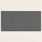 Organic Stripes Minimalist Modern Gray Pattern Desk Mat Gallery Image 3
