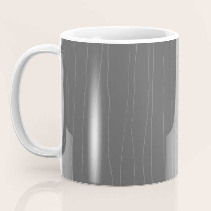 Organic Stripes Minimalist Modern Gray Pattern Coffee Mug Gallery Image 3