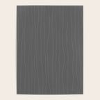 Organic Stripes Minimalist Modern Gray Pattern Poster Gallery Image 4