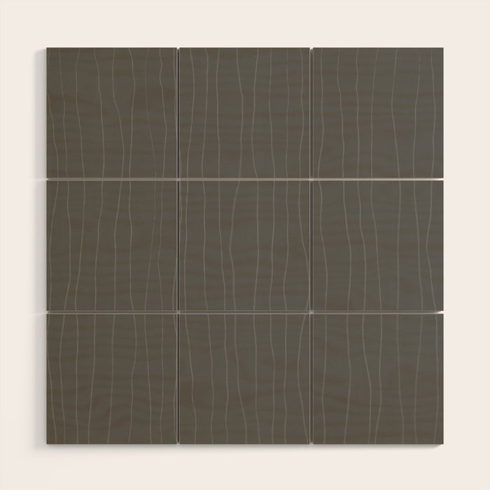 Organic Stripes Minimalist Modern Gray Pattern Wood Wall Art Gallery Image 1