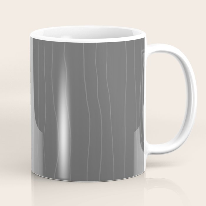 Organic Stripes Minimalist Modern Gray Pattern Coffee Mug Gallery Image 1