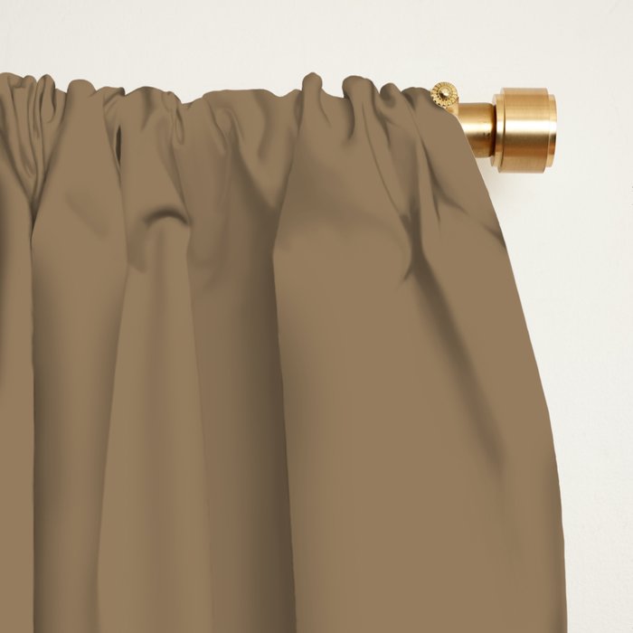 Minimal Arch XLIII Natural Tan Modern Geometric Lines Window Curtain Gallery Image 2