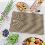 Minimal Arch XLIII Natural Tan Modern Geometric Lines Cutting Board Gallery Image 2