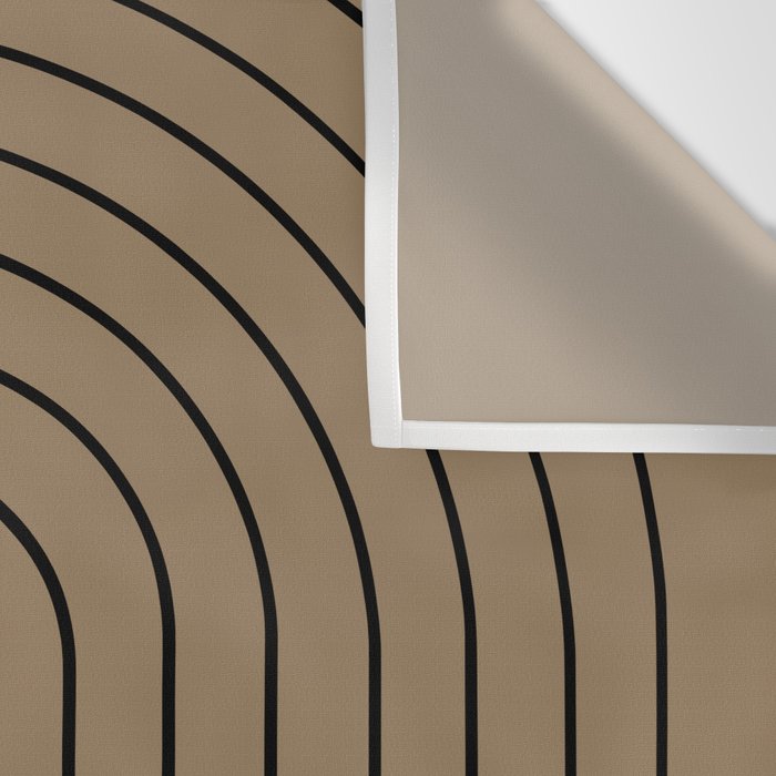 Minimal Arch XLIII Natural Tan Modern Geometric Lines Wall Tapestry Gallery Image 3