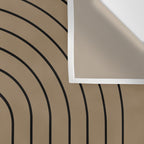 Minimal Arch XLIII Natural Tan Modern Geometric Lines Wall Tapestry Gallery Image 3