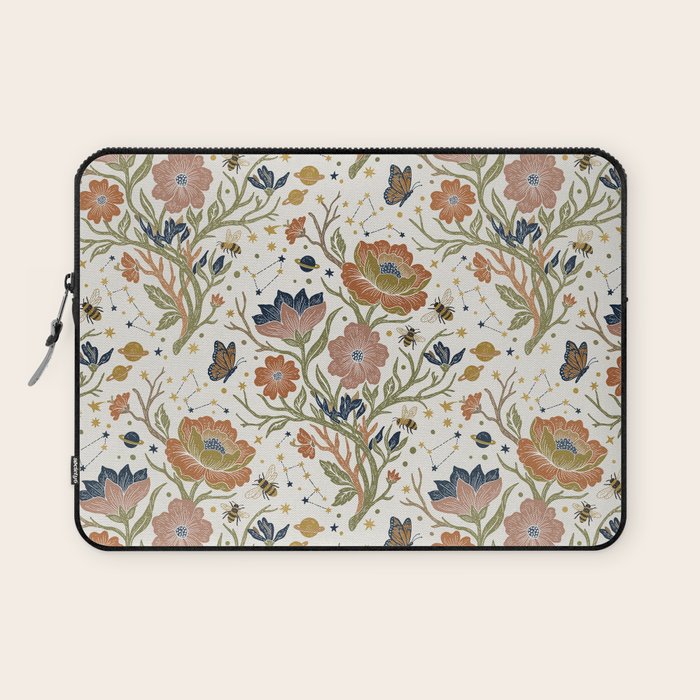 Boho Floral Galaxy Garden Laptop Sleeve Gallery Image 1