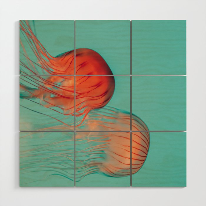 Jellyfish Dance Wood Wall Art Gallery Image 1