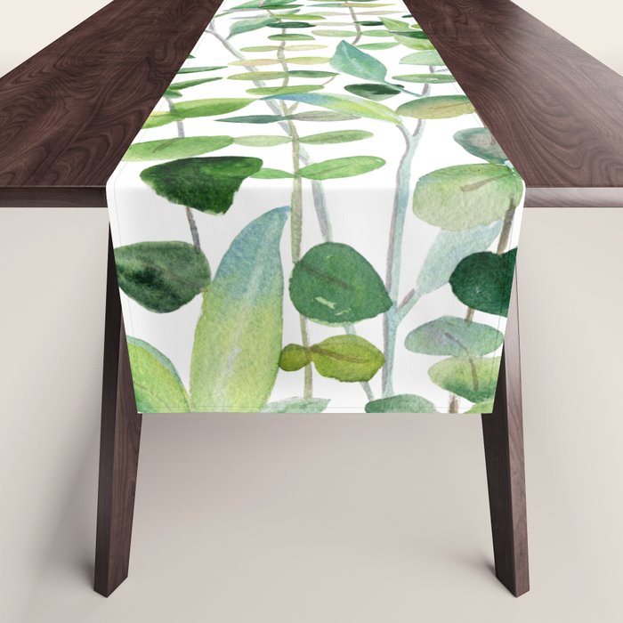 Mixed Eucalyptus  Table Runner