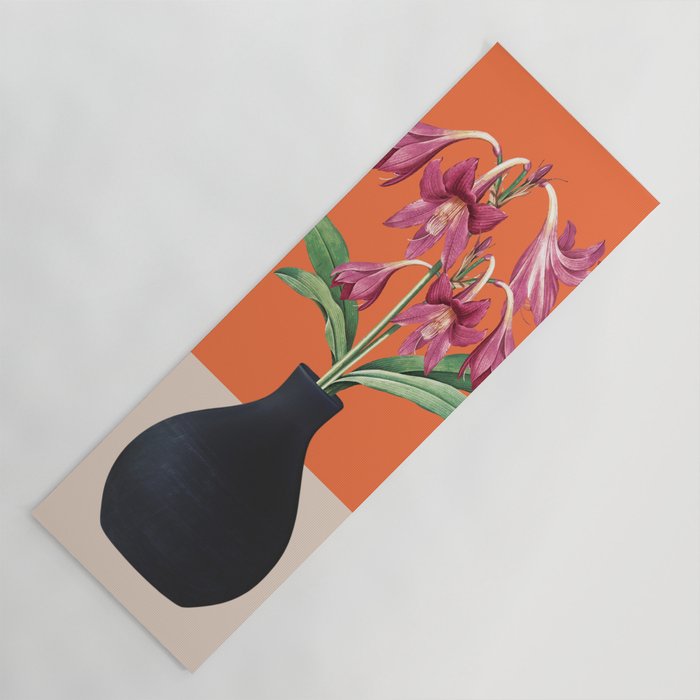 Flowers in Black Vase 4 Yoga Mat Gallery Image 1