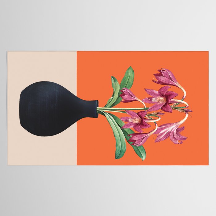 Flowers in Black Vase 4 Tablecloth Gallery Image 2
