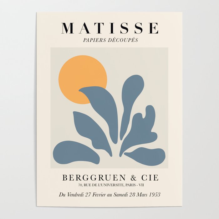 Exhibition poster Henri Matisse 1953. Poster Gallery Image 4