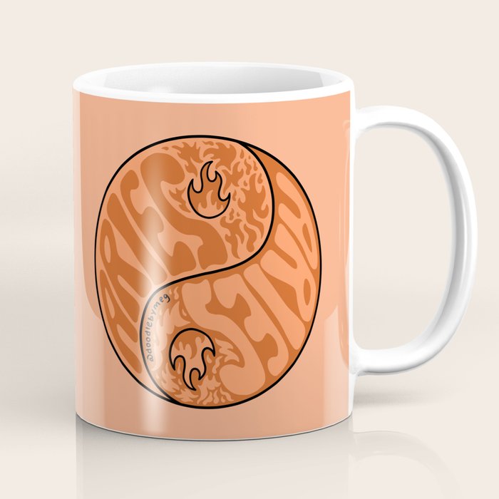 Aries Yin Yang Coffee Mug Gallery Image 1