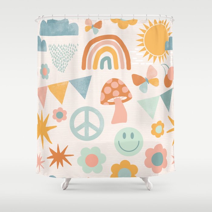 Happy Days Shower Curtain Gallery Image 1
