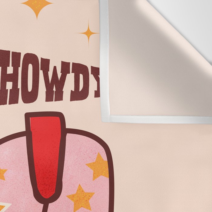 Howdy! Cowboy Boots Wall Tapestry Gallery Image 3