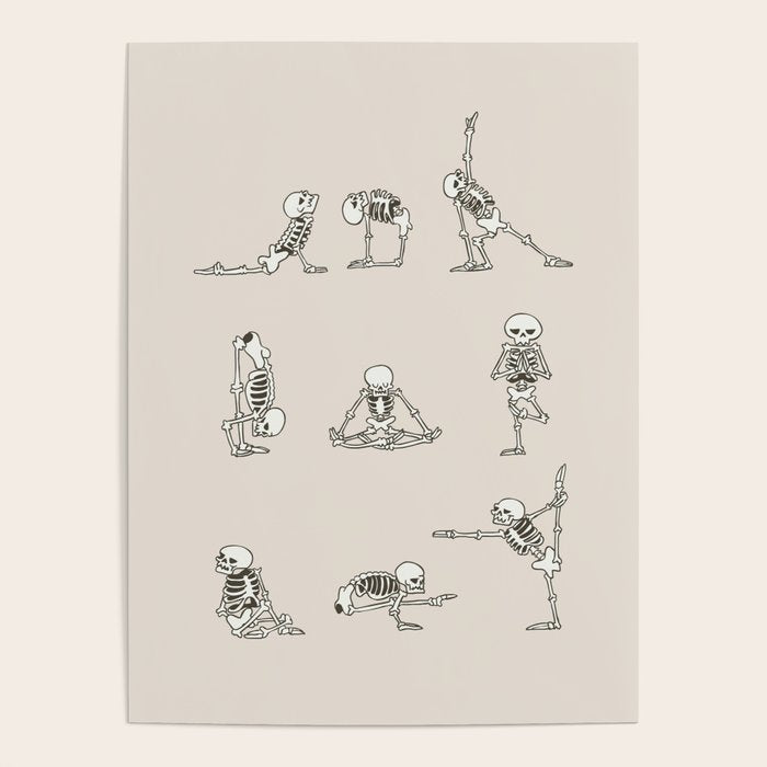 Skeleton Yoga Poster Gallery Image 4