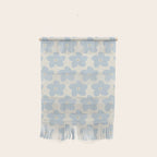 Light Blue And Cream Retro Flower Wall Hanging Gallery Image 1