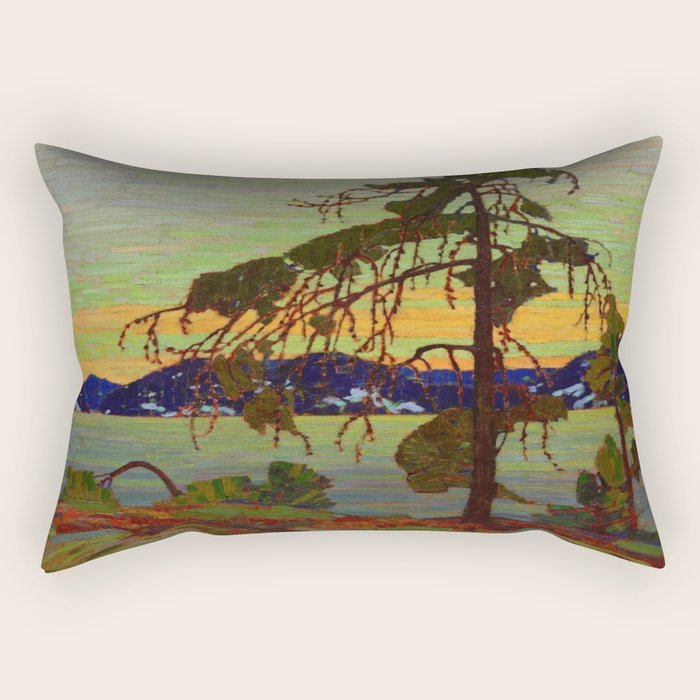 Tom Thomson The Jack Pine 1916-1917 Canadian Landscape Artist Rectangular Pillow Gallery Image 2