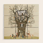 the astrology tree Wood Wall Art Gallery Image 1