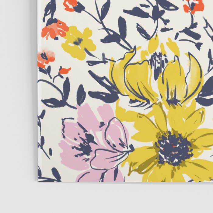 Lovely and Wild - purple and yellow Poster Gallery Image 3
