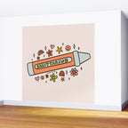 Sagittarius Crayon Wall Mural Gallery Image 2