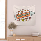 Sagittarius Crayon Wall Tapestry Gallery Image 2