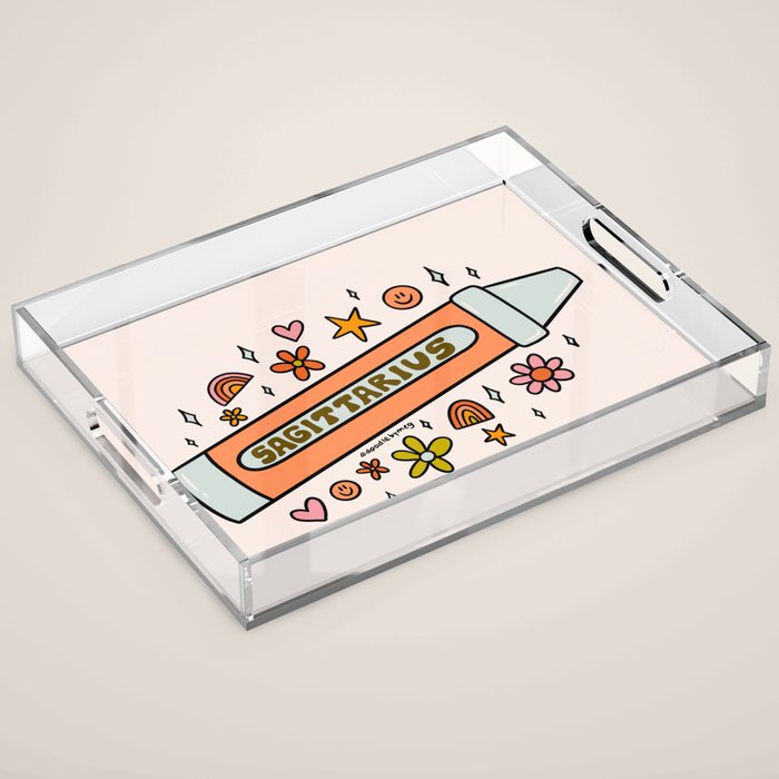 Sagittarius Crayon Acrylic Tray Gallery Image 1