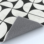 Mid-Century Modern Pattern No.2 - Black and White Rug Gallery Image 4