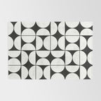 Mid-Century Modern Pattern No.2 - Black and White Rug Gallery Image 2