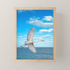 Another Horizon # Great White Heron Mini Art Print Gallery Image 1