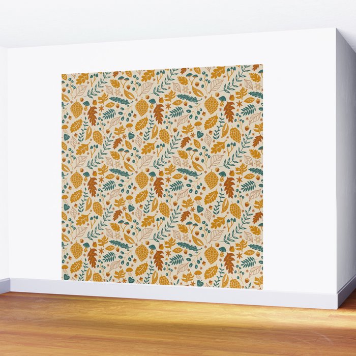 Autumn Foliage Wall Mural Gallery Image 2