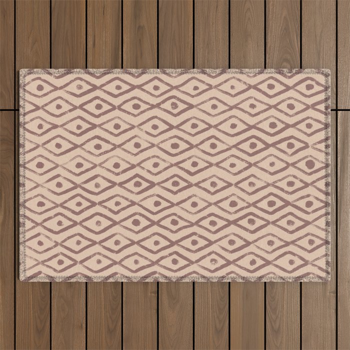 Simple Hand Drawn Pattern #7 Outdoor Rug Gallery Image 1