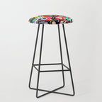 Life is beautiful street art graffiti Stool Gallery Image 1